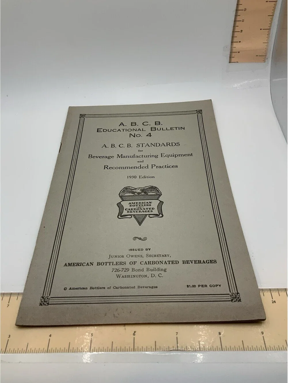 Vintage 1929-1930 ABC Carbonated Beverage Educational Bulletins & References 4pc